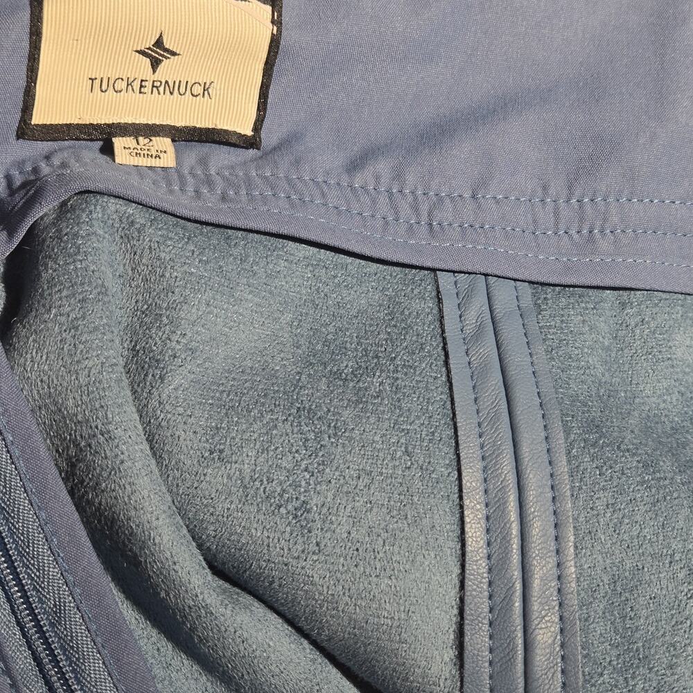 Tuckernuck Flared Slate Blue Skirt Faux Leather 37" Long COTTAGECORE PEASANT 12 - Picture 8 of 14